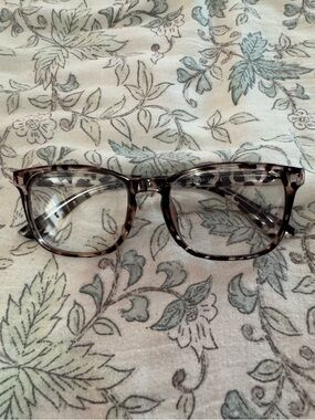 Tortoiseshell Square Blue Light Glasses